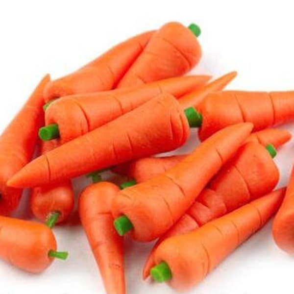 Dolls House Miniature Handmade Large Carrots x10 Or x5