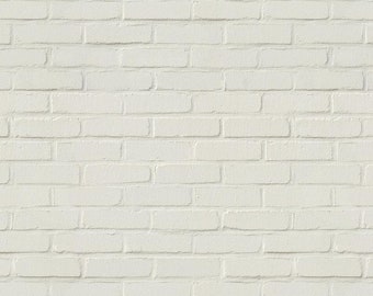 Miniature White Painted Brick Pattern Cladding 1|24 1:12