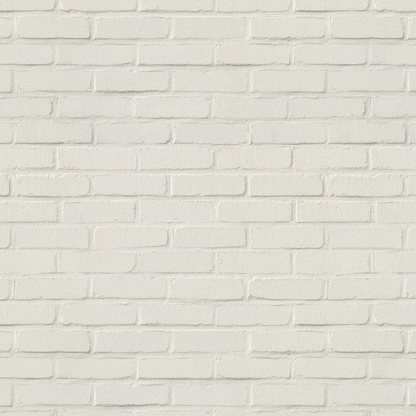 Miniature White Painted Brick Pattern Cladding 1|24 1:12