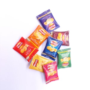 Handmade Miniature Crisps 1:12th Scale