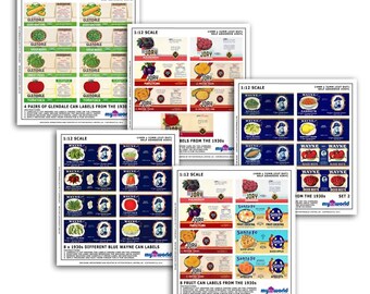 canned food labels etsy