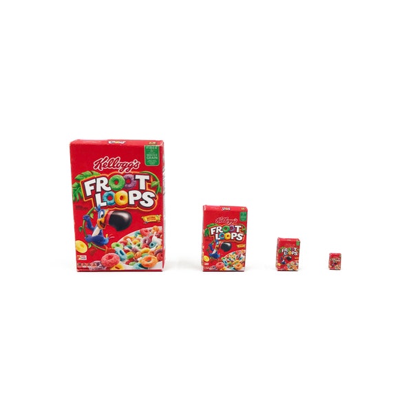 Miniature Froot Loops Cereal Box