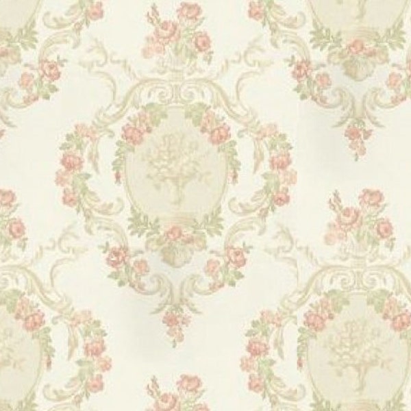 Pink Damask Wallpaper Etsy