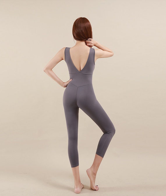 Yoga Body Suit Yoga Jumpsuitpilates One Piecesustainable Etsy