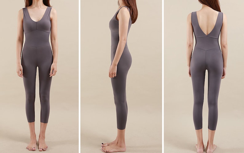 Yoga Body Suit Yoga Jumpsuitpilates One Piecesustainable Etsy