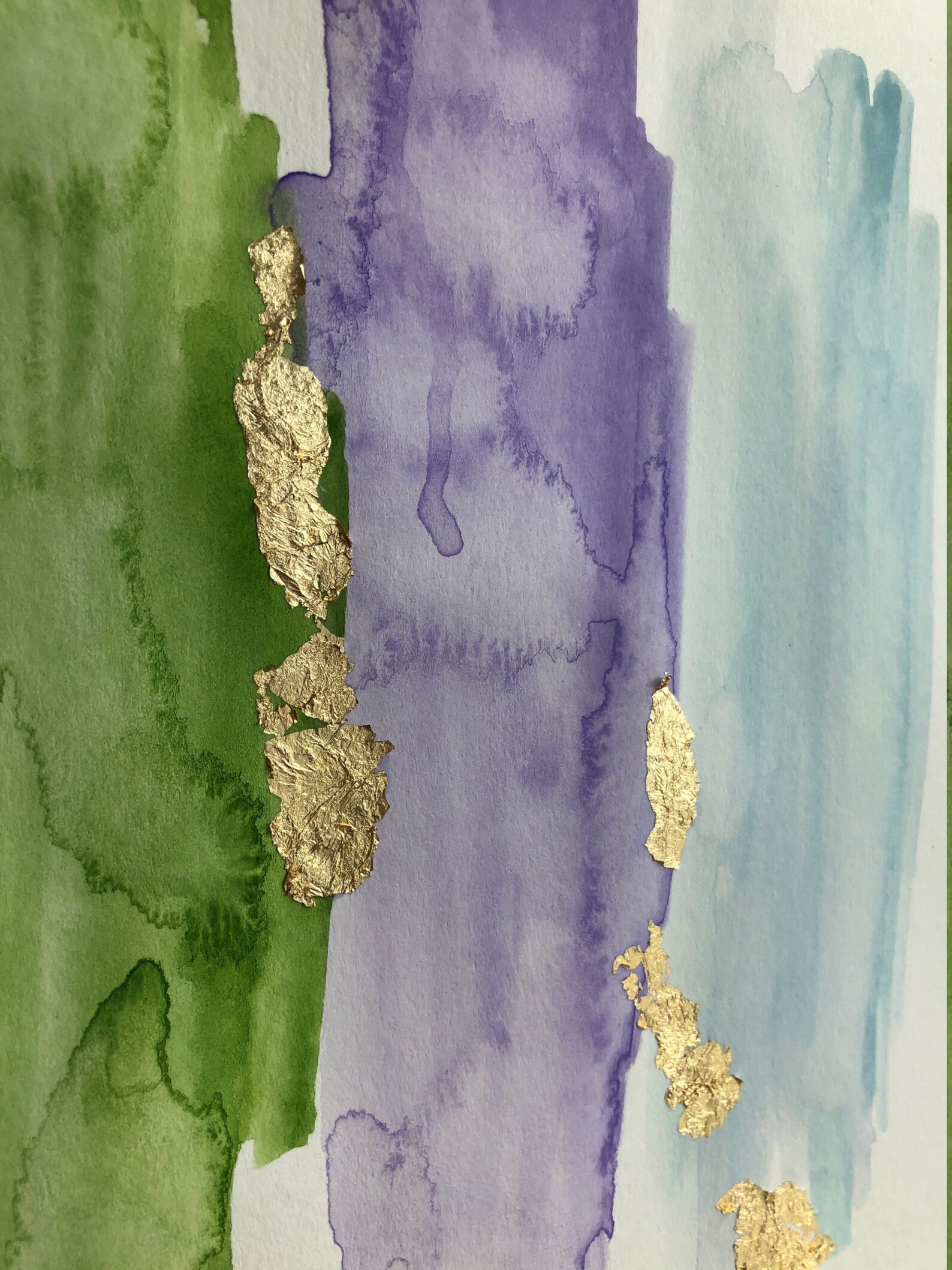 Beautiful Watercolor Gold-leaf | Etsy