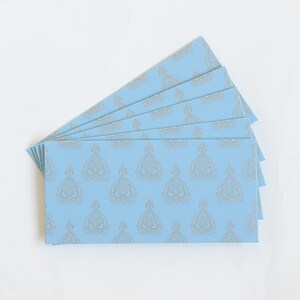 Blue  Money Envelope, Gift Envelopes -Pack of 5, money envelope wedding, money envelope christmas, money envelope for birthday and kids