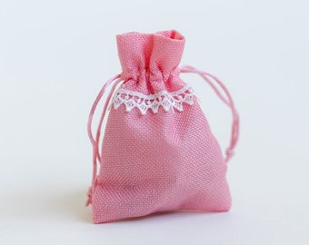 Gunst Taschen Blaue kleine Jute Tasche für Gastgeschenke, Geburtstag Gastgeschenke, Jute Beutel Gastgeschenke, Gastgeschenke Hochzeit, Brautjungfer Gunst