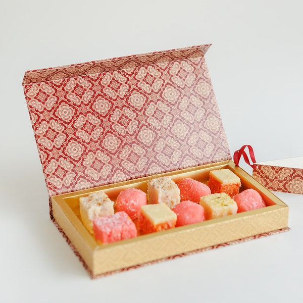 Diwali Gift box, this empty gift box is perfect for sweet treats or for adding your items for Diwali gifting.