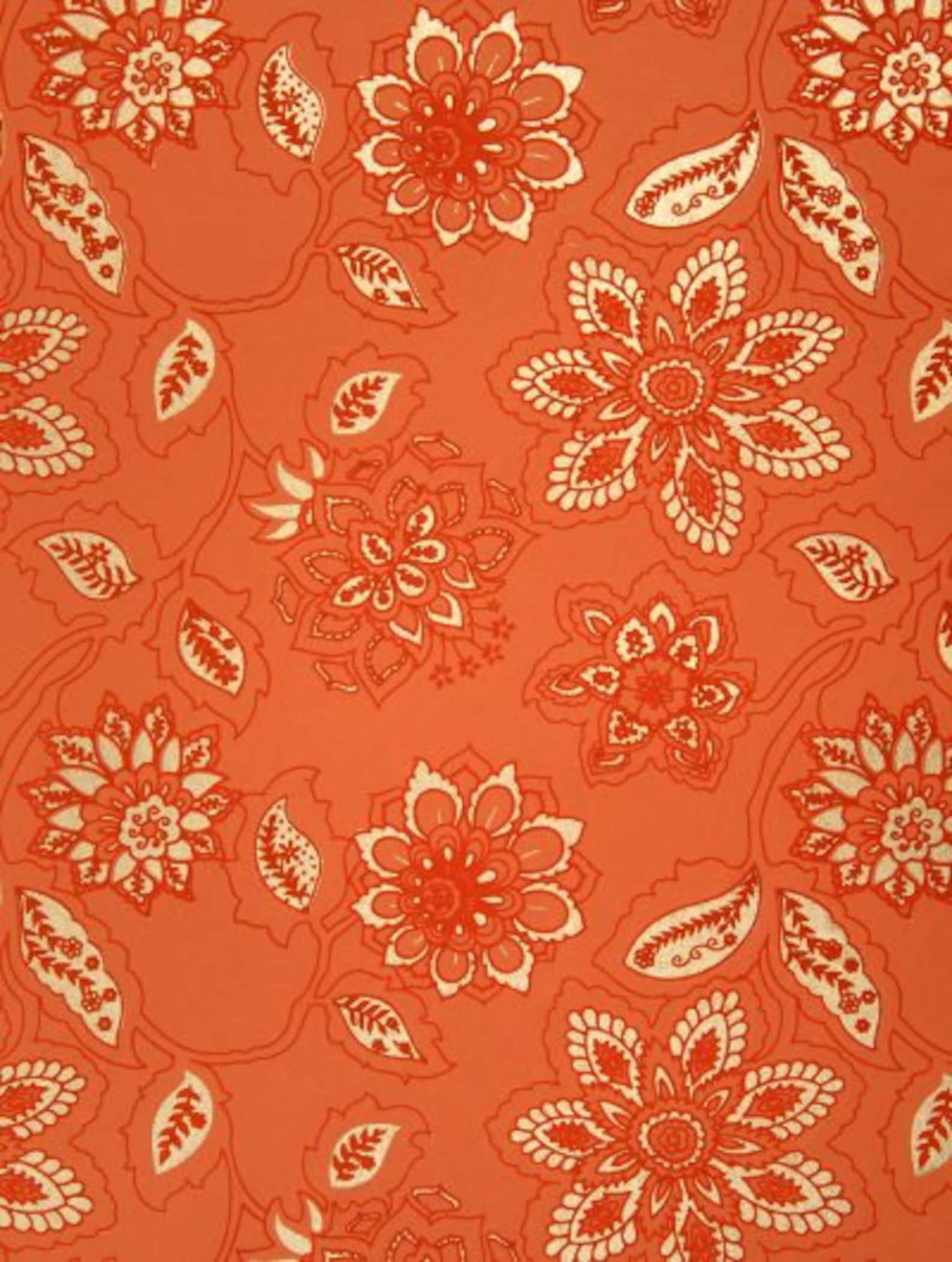 Orange Print Wrapping Paper, High Quality Luxury Gift Wrap, Craft