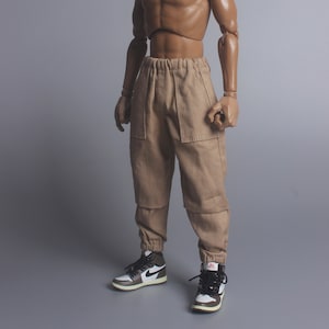 1/6 scale 34cm doll clothes handmade Khaki pants doll pants fit sixth scale collectible figures and fashion dolls