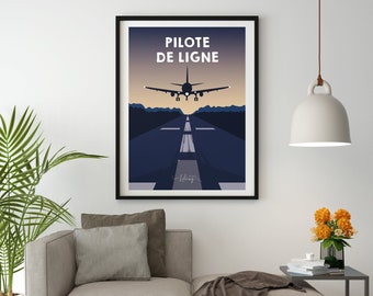 Plakat „Flugzeugpilot“.
