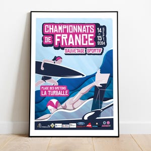 Póster A3 - Campeonato de Francia de Rescate Deportivo 2024