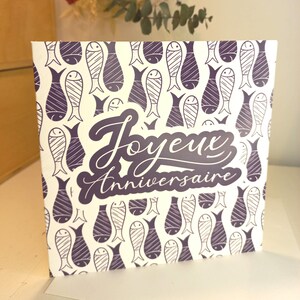 Happy Birthday Colorfish Postcard 3