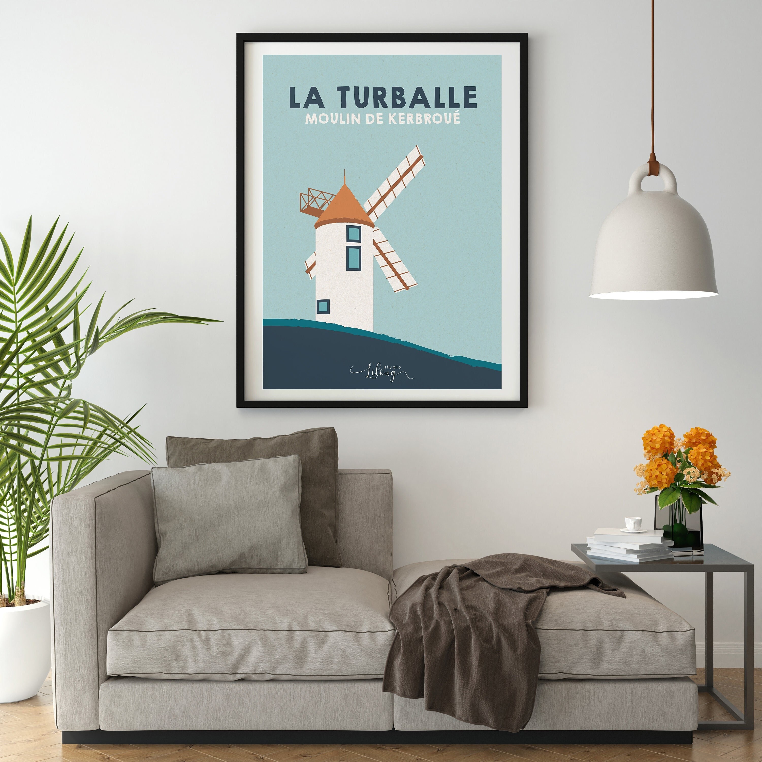 La Turballe Poster – Windmühle