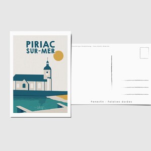 Carte postale "Pénestin - falaises dorées"