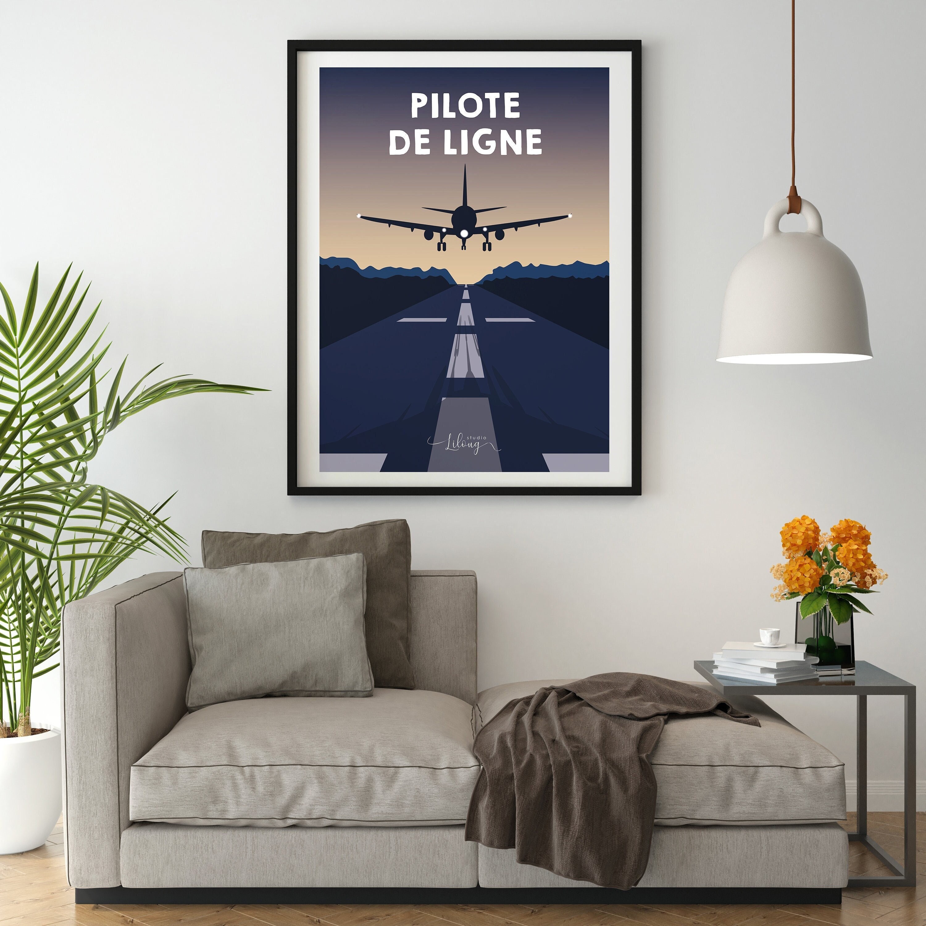 Affiche Pilote de Ligne