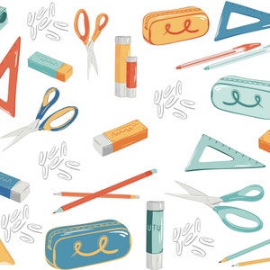 Digital poster - Back to school and supplies