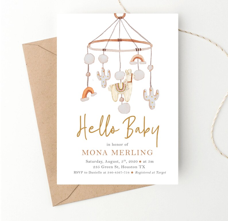 Gender Neutral Baby Shower Invitation Rainbow Baby Shower Etsy