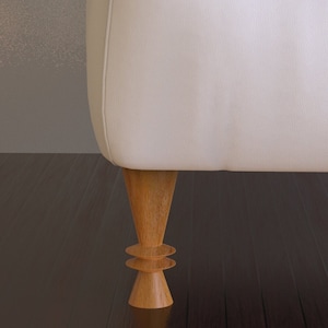 4 stuks: bankpoot - kastpoot - tv-meubelpoot - houten designmeubelpoten - gemakkelijk en perfect te combineren met doe-het-zelfprojecten