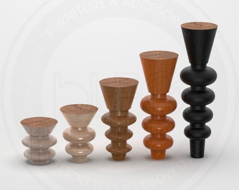 Handcrafted Wooden Furniture Legs - Custom DIY Solutions for Sofas, Cabinets, and More