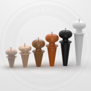 4 pcs of Wooden Furniture Leg - Perfect Match For Your DIY Projects.