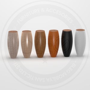 Set of 4 High-Quality Wooden Legs - Upgrade Your Furniture - Multiple Heights & Colors Available