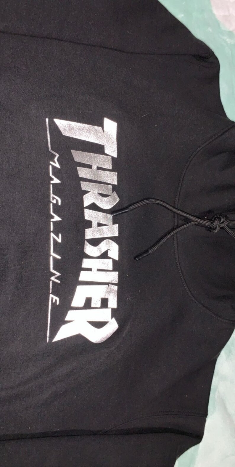 Thrasher Crop Top Hoodie Taille L/XL | Etsy France