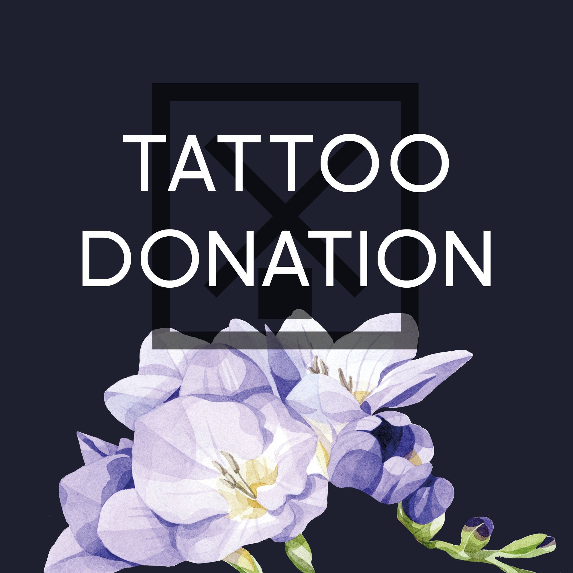 Tattoo Donation Spende Thank you Etsy