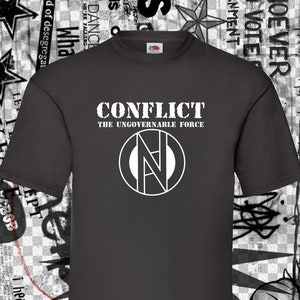 Conflict Punk Rock Design T-shirt, Retro Punx, Punk T-shirt,punk ...