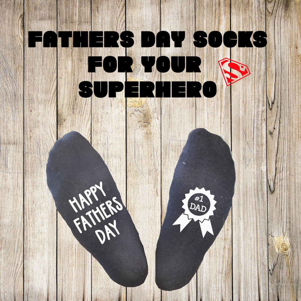 Fathers Day Socks Personalised With Names Custom Fathers Day Etsy