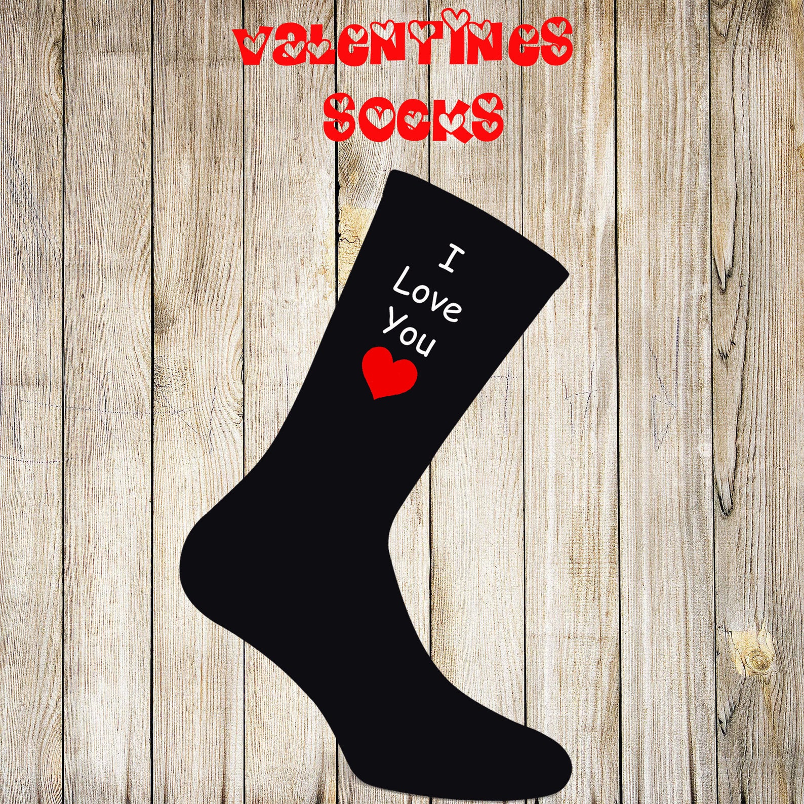 Valentines Socks Personalised Anniversary Gift Stocking Etsy