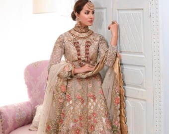 Pakistani Wedding Dress Pakistani Bridal Dress Pakistani Bridal Gown Indian Engagement Dress Bridal Gown