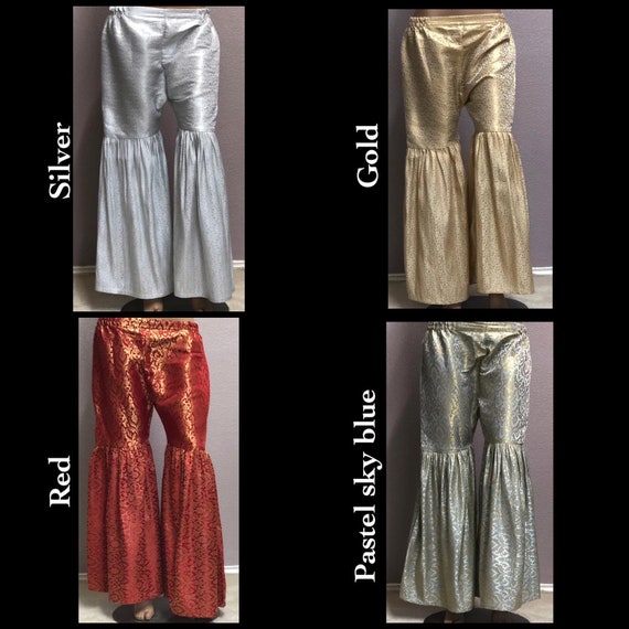 Pakistani Gharara Pants Jamawar Fancy Pants Etsy