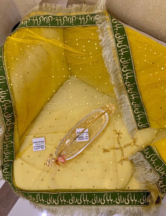 Pakistanische Hochzeitskleid Gelbe Dupatta Pakistanische Etsy