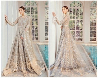 Elegant Pakistani Bridal Dress: Maryum N Maria's Exquisite Design for Indian Weddings, Pakistani Weddings, and Nikkah