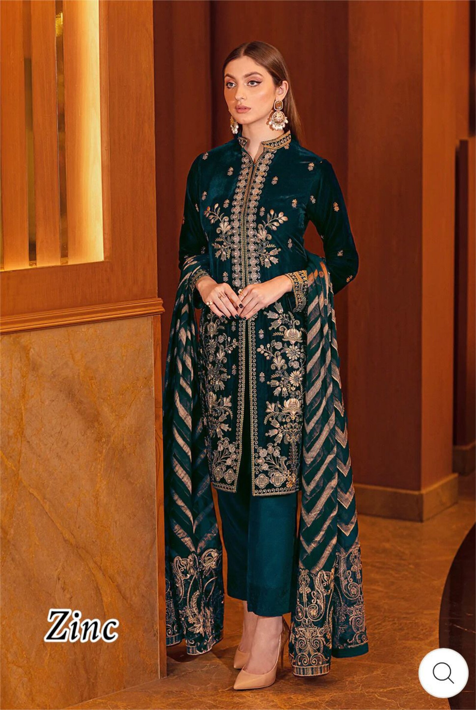 Pakistani Velvet Dress Indian Wedding Dress Pakistani - Etsy