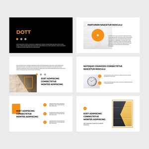 DOTT - Creative Presentation Template, Keynote, Powerpoint, Google Slides, Digital File, Instant Download
