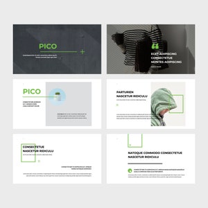 PICO - Creative Presentation Template, Keynote, Powerpoint, Google Slides, Digital File, Instant Download