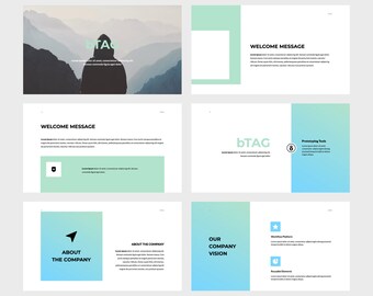 bTAG: creatieve presentatiesjabloon, keynote, powerpoint, Google Presentaties, digitaal bestand, direct downloaden
