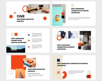 ONE - Creative Presentation Template, Keynote, Powerpoint, Google Slides, Digital File, Instant Download