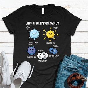Funny Bacterias Cells Of Immune System Biology Science Lover Immunologist Biologist Teacher Scientist T-Shirt /Hoodie /Sweatshirt / Tank Top