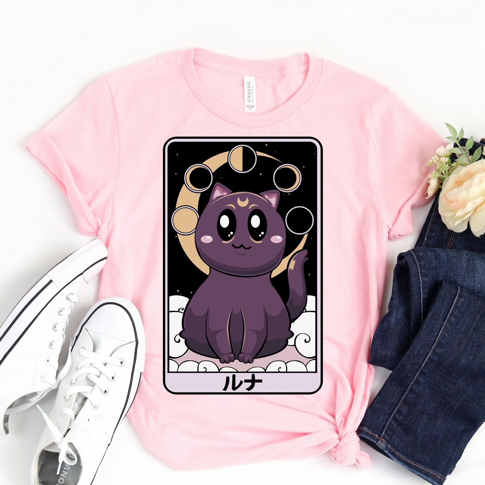  Support Catgirl Research Cute Anime Cat Girl Waifu Meme Neko  T-Shirt : Clothing, Shoes & Jewelry