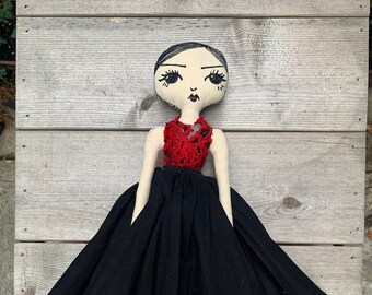 Hand Made Rag Doll Boudoir Doll Hand Made Rag Doll Boudoir Doll