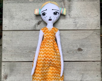 Hand Made Rag Doll Boudoir Doll Hand Made Rag Doll Boudoir Doll