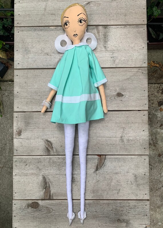 Hand Made Rag Doll Boudoir Doll Hand Made Rag Doll Boudoir Doll