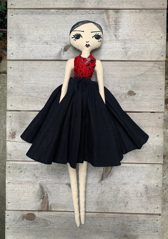 Hand Made Rag Doll Boudoir Doll Hand Made Rag Doll Boudoir Doll