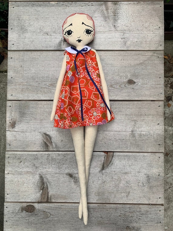 Hand Made Rag Doll Boudoir Doll Hand Made Rag Doll Boudoir Doll