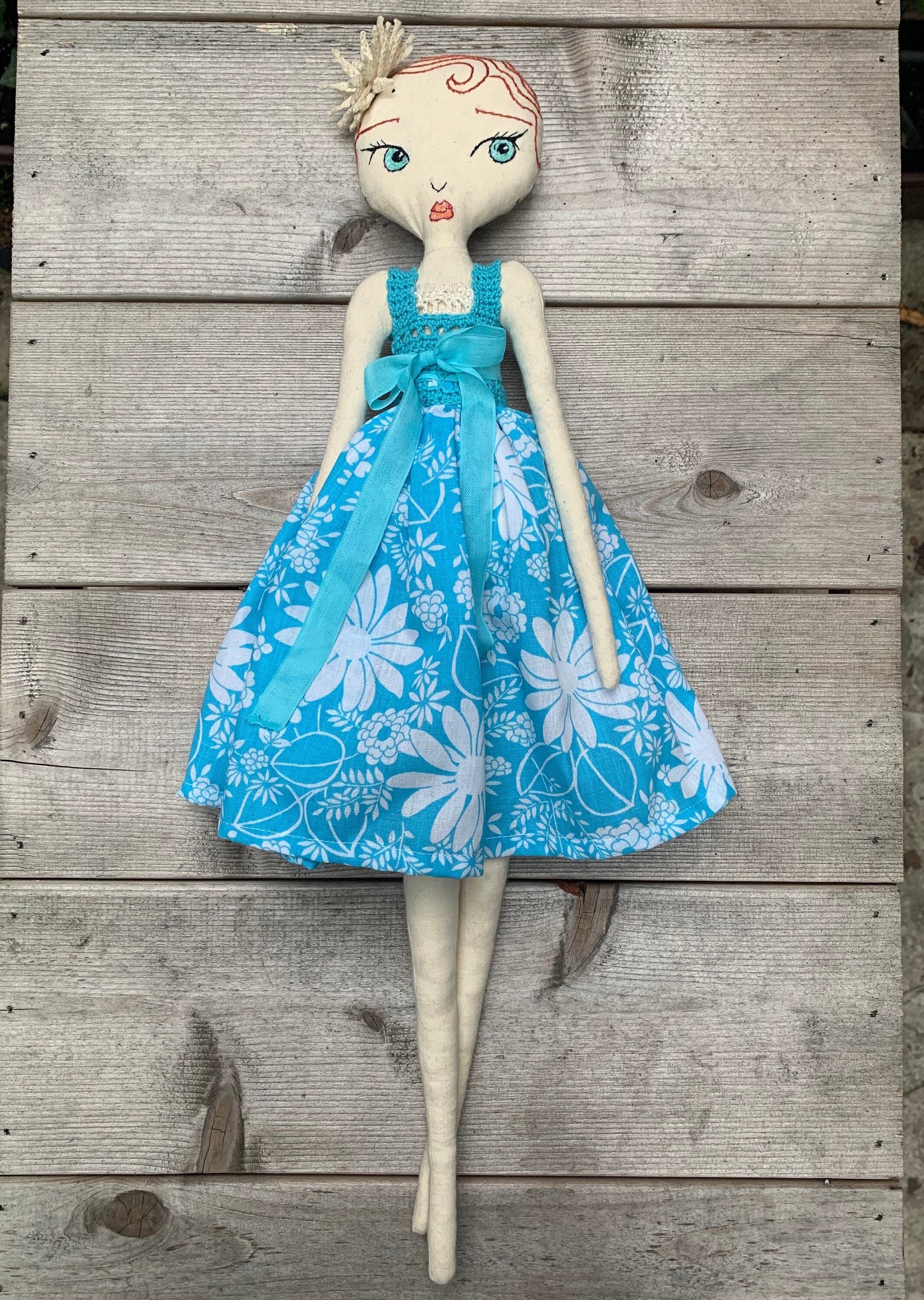 Hand Made Rag Doll Boudoir Doll Hand Made Rag Doll Boudoir Doll