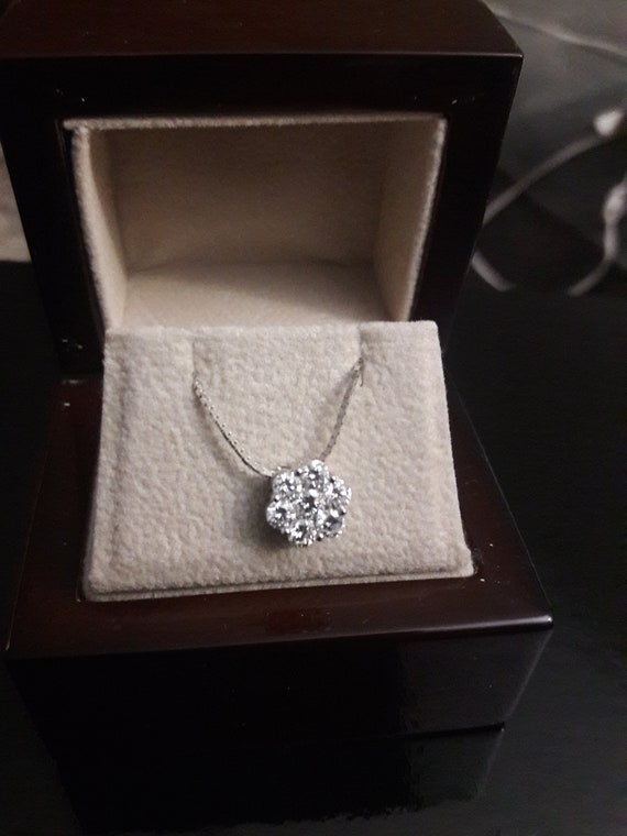 7 stone diamond sale pendant
